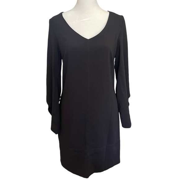 Laundry by Shelli Segal Black Dress Size 2 Kimono Sleeve - Picture 1 of 5